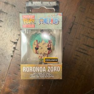 Funko Pop Keychain- Zoro Nothing Happened Hot Topic Exclusive